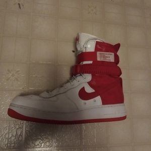 Nike SF Air Force 1s (University Red)